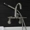 Aqua Vintage AE8458DL Wall Mount Clawfoot Tub Faucet, Brushed Nickel AE8458DL - alternate 4